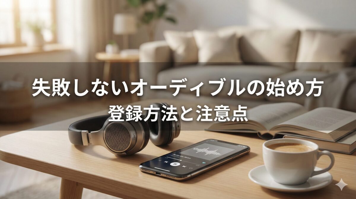 失敗しないオーディブルの始め方