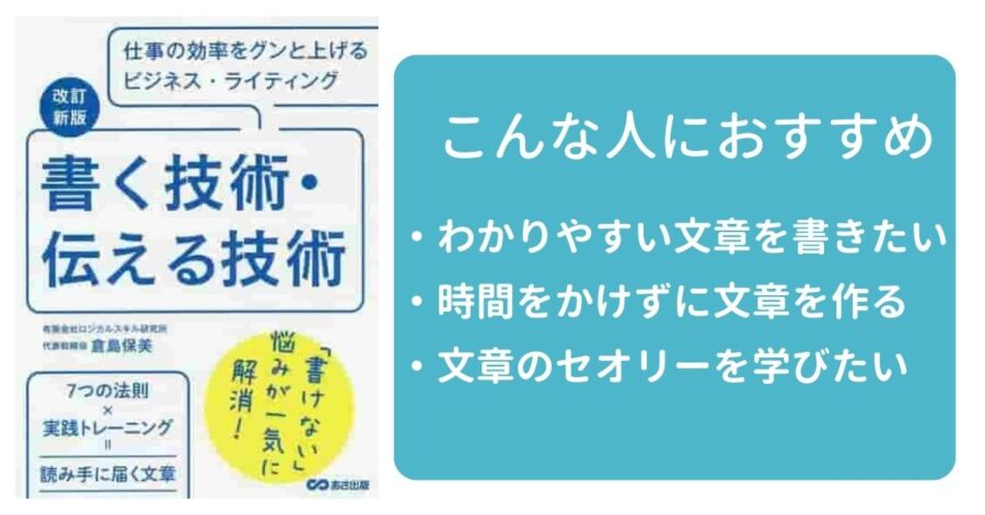 書く技術、伝える技術