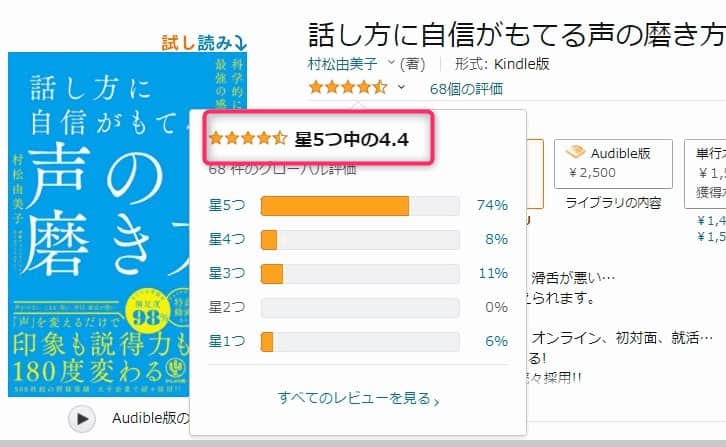 Amazonレビュー：話し方に自信がもてる声の磨き方